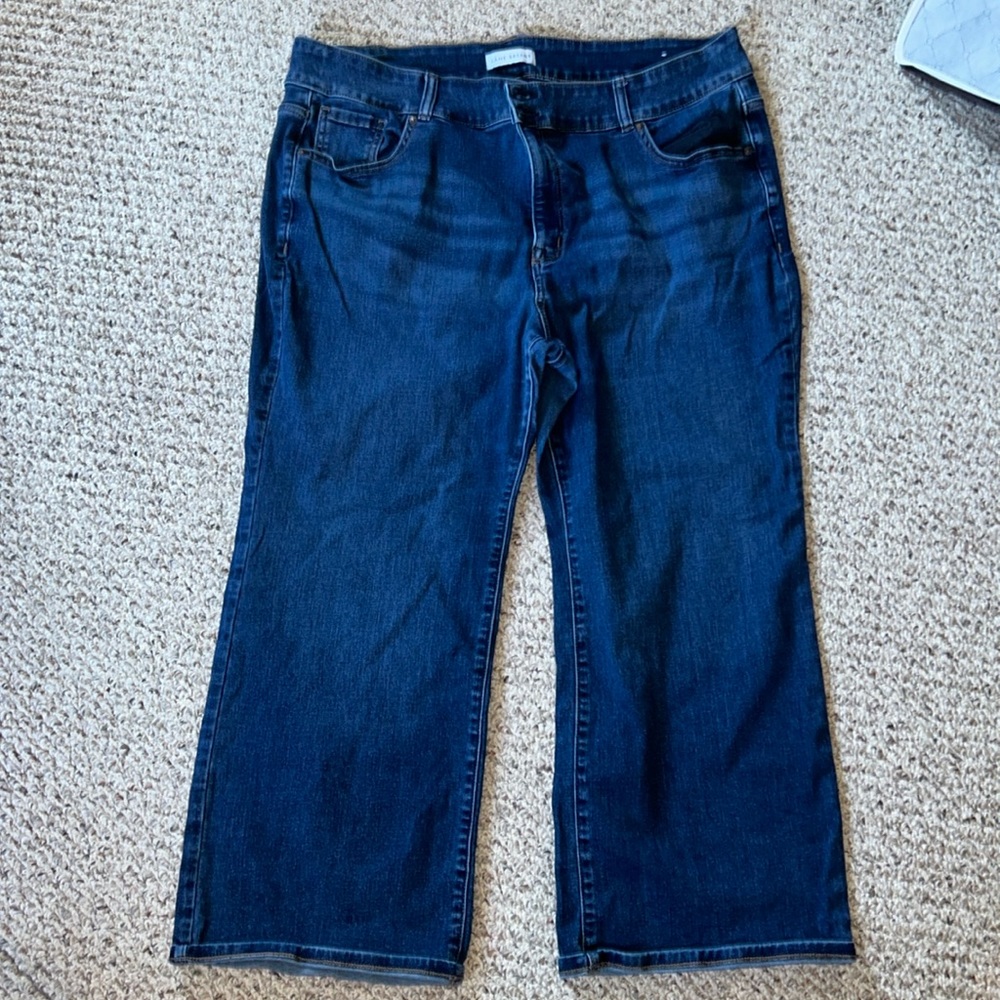 Lane Bryant Women's Boot Cut Jeans - Dark Blue
